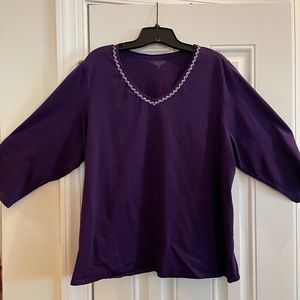 EUC | Coldwater Creek t-shirt | 3X | Purple